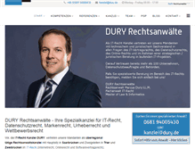 Tablet Screenshot of dury.de